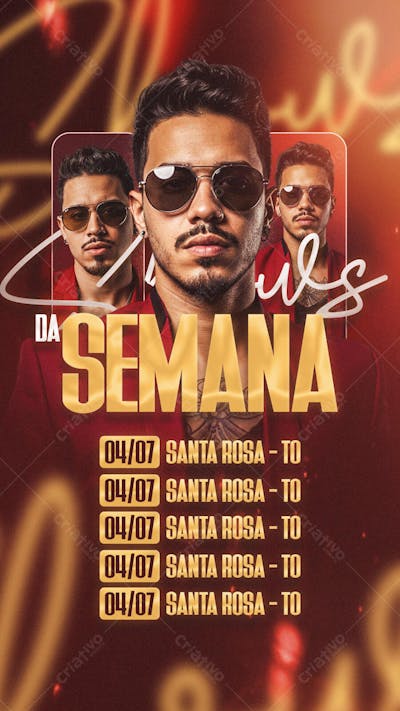 #2 Flyer Agenda Story PSD Editavel