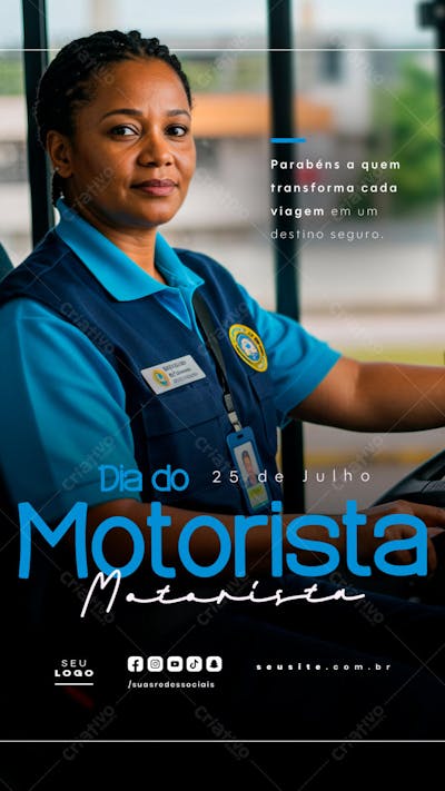 Dia do Motorista 25 de julho social media psd editavel Story  (3)