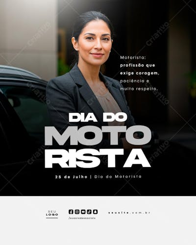 Dia do Motorista 25 de julho social media psd editavel feed (1)