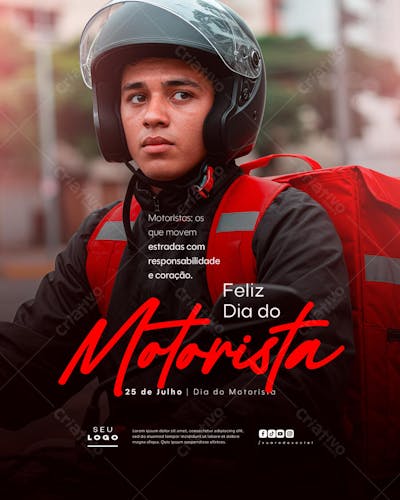 Dia do Motorista 25 de julho social media psd editavel feed (10)