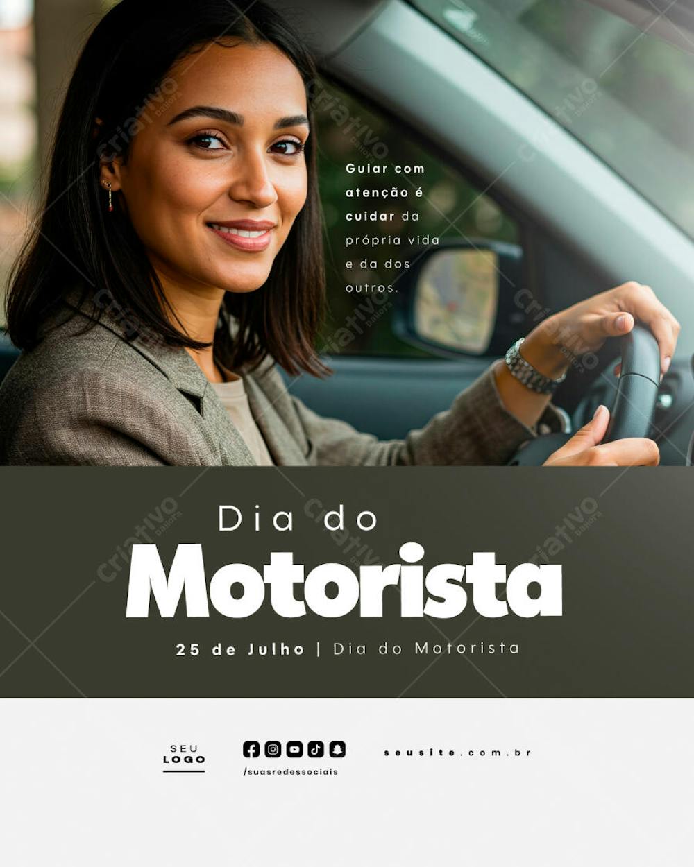 Dia do Motorista 25 de julho social media psd editavel feed (2)