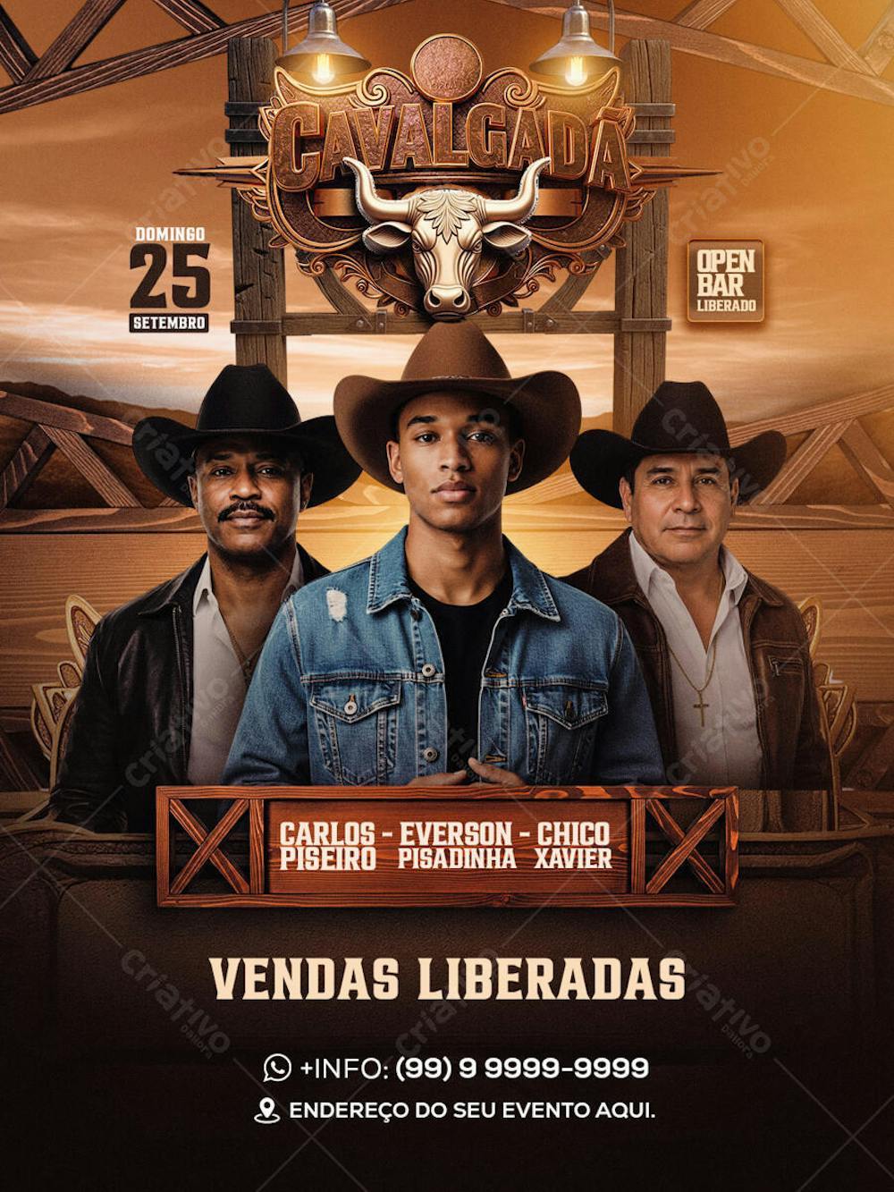 Flyer Cavalgada Feed PSD Editavel