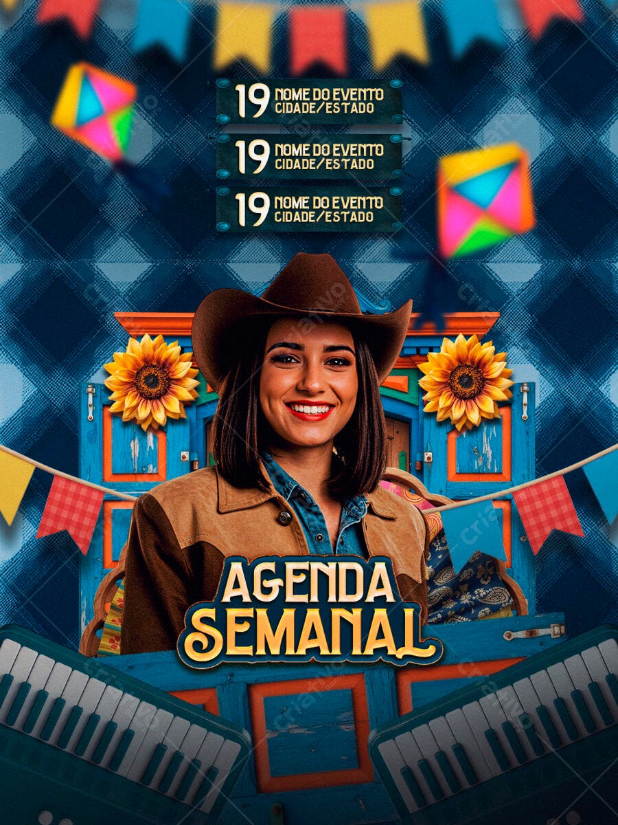 Flyer Festa Junina PSD Editável