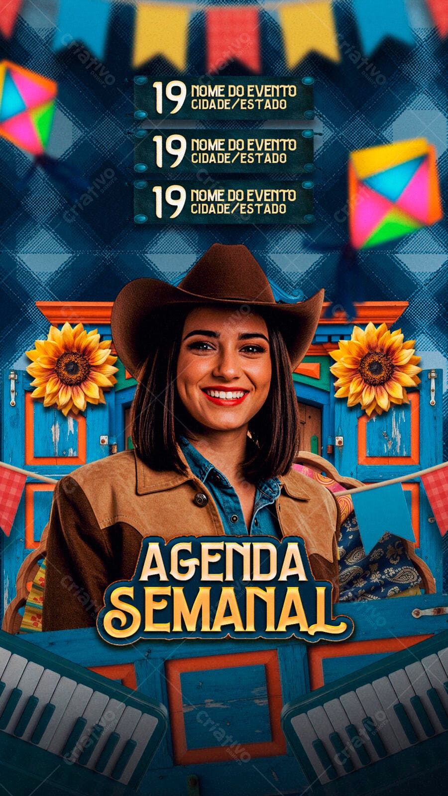 Flyer Festa Junina PSD Editável