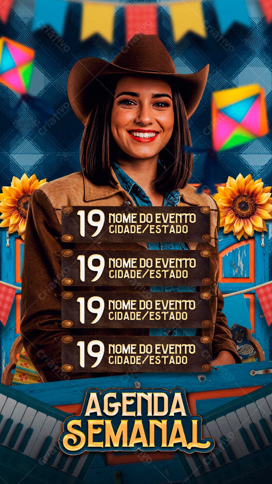 Flyer Festa Junina PSD Editável