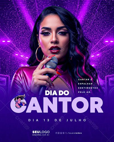 DIA DO CANTOR 13 DE JULHO