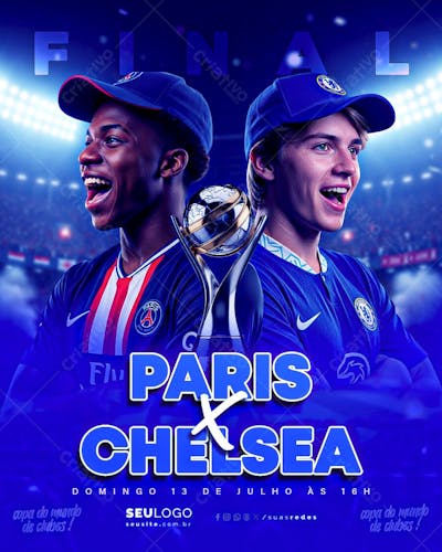 FINAL MUNDIAL DE CLUBES 2025 PSG VS CHELSEA FUTEBOL ESPORTE
