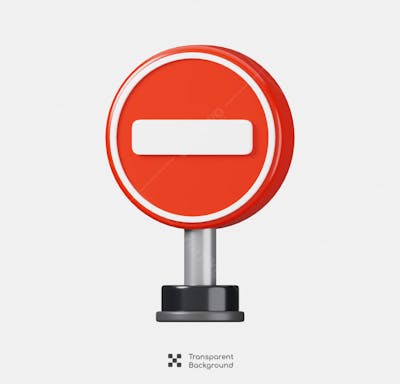 Road Signs 3D Icon (14)