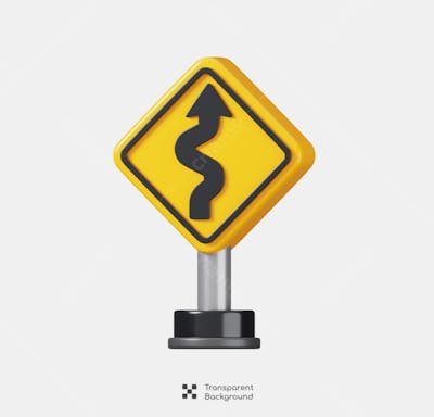 Road Signs 3D Icon (7)