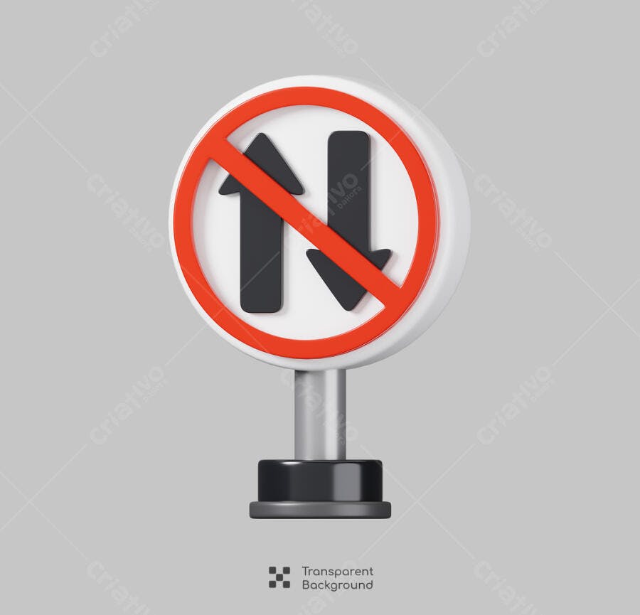 Placa de Trânsito PSD Editável