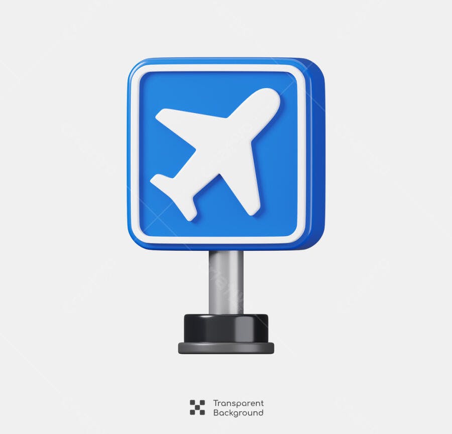 Ícone de Aeroporto PSD Editável