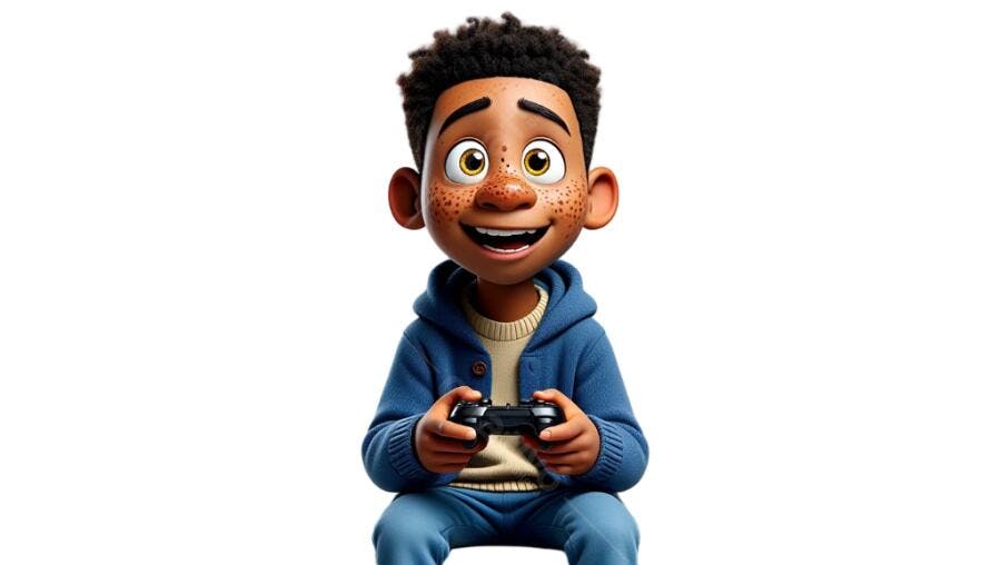 Avatar Menino Gamer PNG com fundo transparente