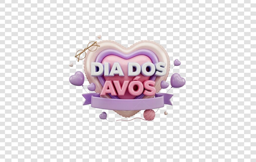 Post Instagram Dia dos Avós PNG com fundo transparente