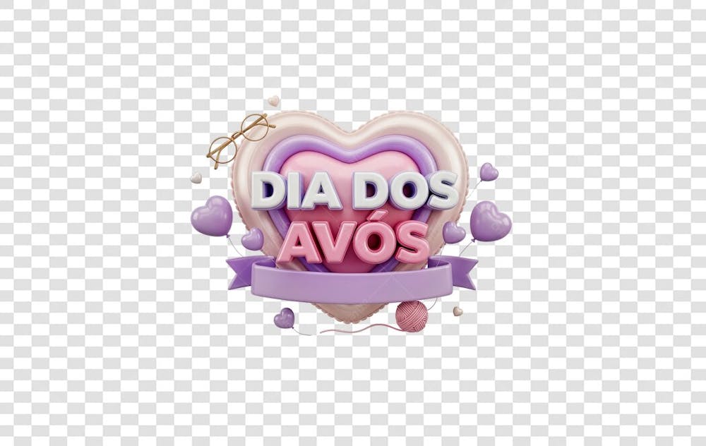 Selo 3D Dia dos Avós – Arte Fofa e Carinhosa (11)