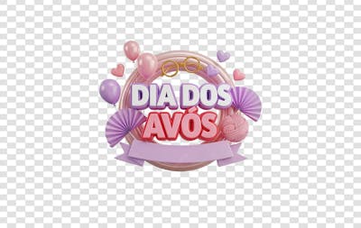 Selo 3D Dia dos Avós – Arte Fofa e Carinhosa (9)