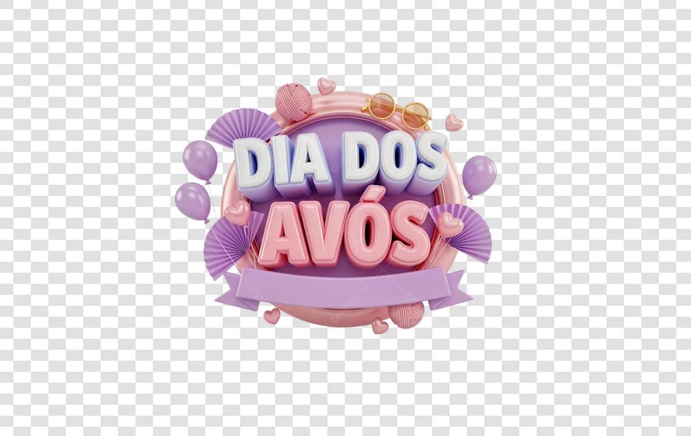 Selo 3D Dia dos Avós – Arte Fofa e Carinhosa (8)