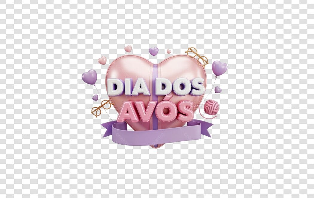 Post Instagram Dia dos Avós PNG com fundo transparente