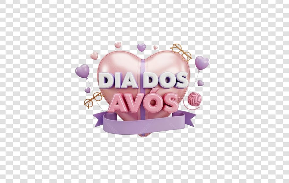Selo 3D Dia dos Avós – Arte Fofa e Carinhosa (12)