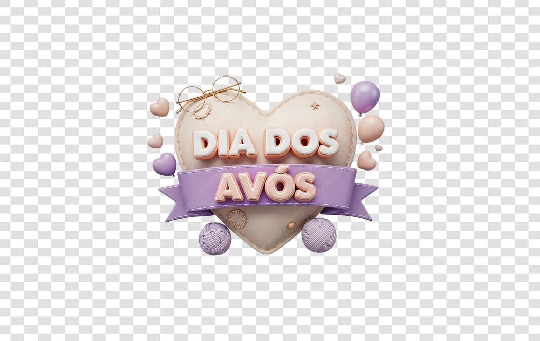 Post Instagram Dia dos Avós PNG com fundo transparente