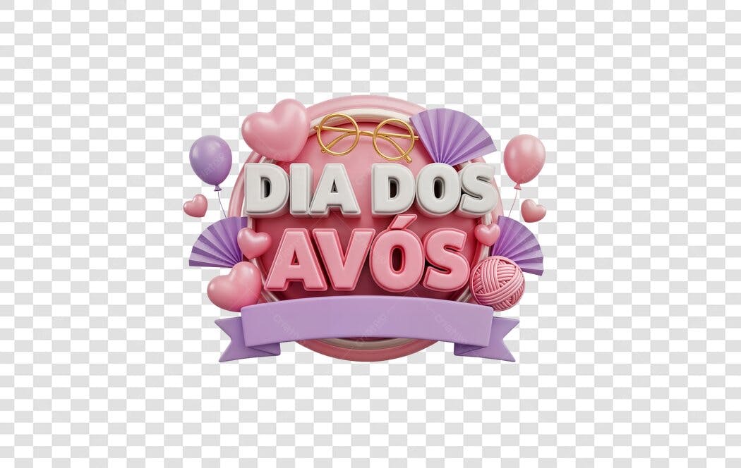 Post Instagram Dia dos Avós PNG com fundo transparente