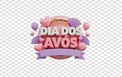 Selo 3D Dia dos Avós – Arte Fofa e Carinhosa (10)