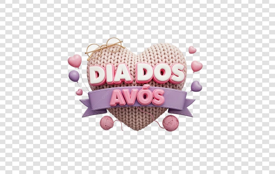 Post Instagram Dia dos Avós PNG com fundo transparente