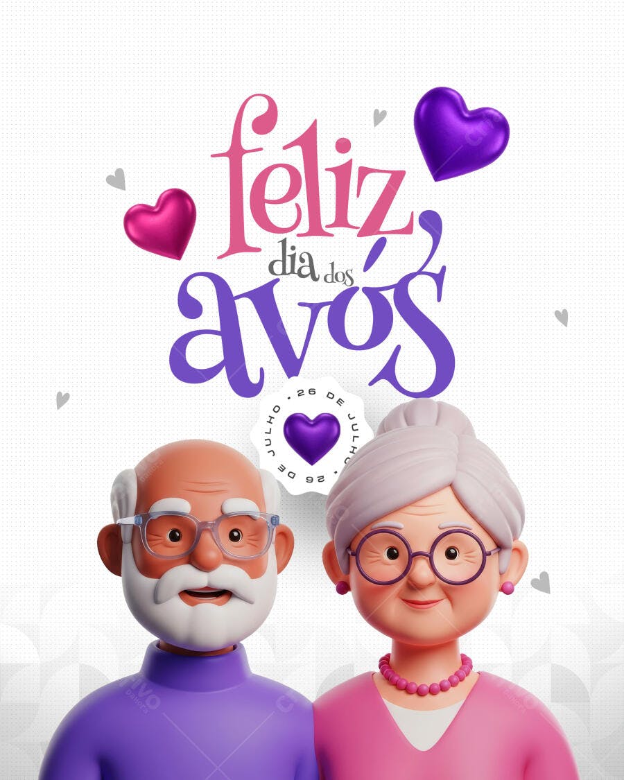 Postagem Dia dos Avós PSD Editável