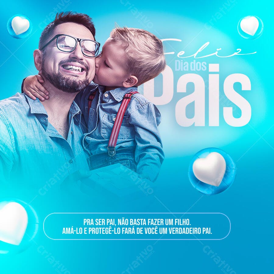Post para Dia dos Pais PSD Editável