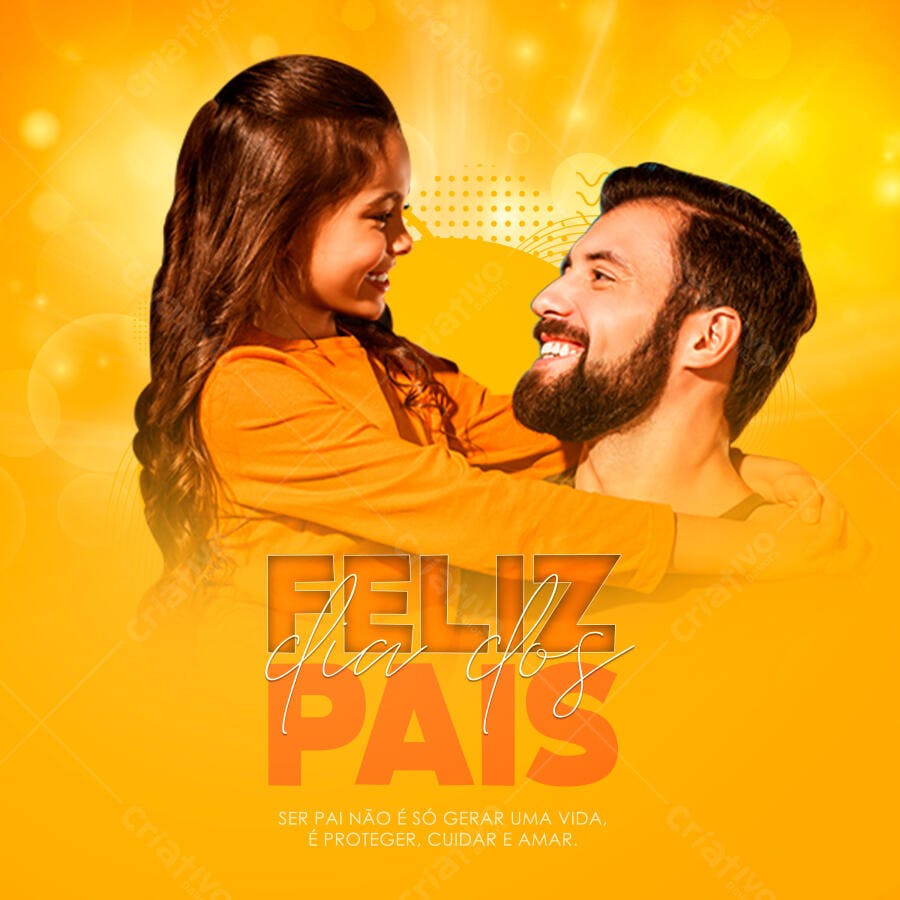Postagem Dia dos Pais PSD Editável