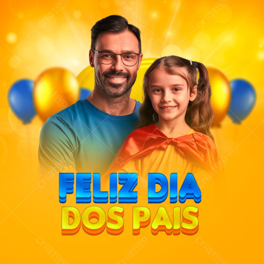 Flyer Dia dos Pais PSD Editável