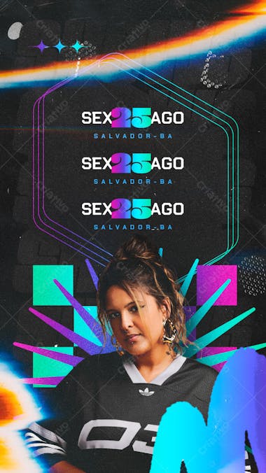 FLYER AGENDA DE SHOWS STORY PSD EDITÁVEL