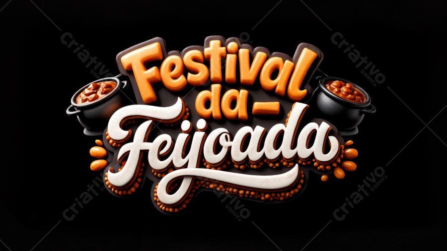 Banner Festival da Feijoada PNG com fundo transparente