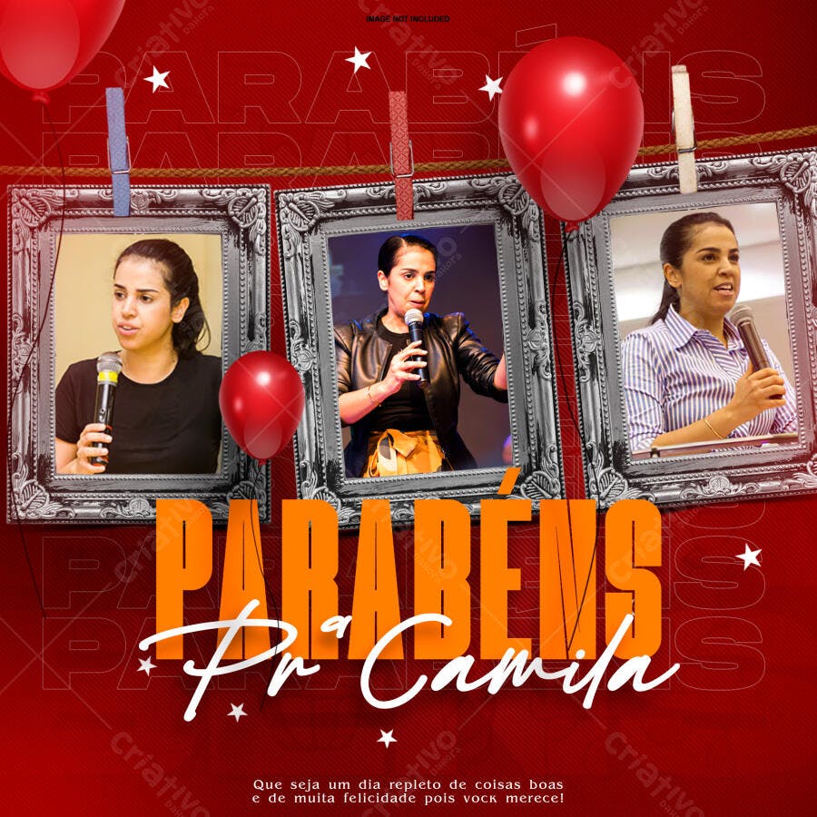 Flyer Aniversário Pastora PSD Editável