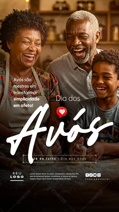 Dia dos Avós 26 de Julho Story social media psd editável (3)