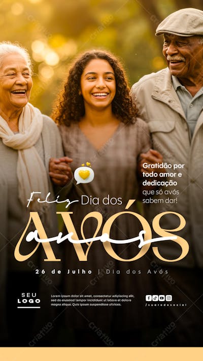 Dia dos Avós 26 de Julho Story social media psd editável (6)