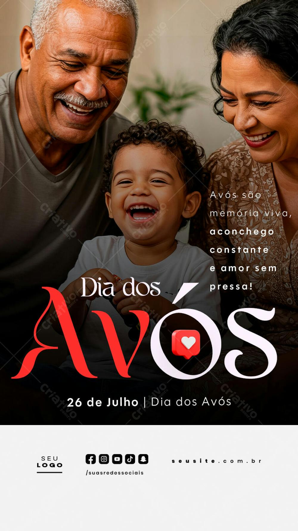 Dia dos Avós 26 de Julho Story social media psd editável (8)