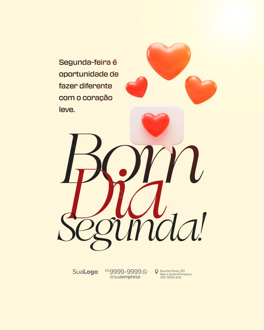 Postagem Motivacional para Redes Sociais PSD Editável