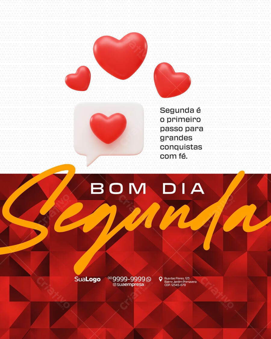 Postagem Motivacional de Boas Vindas à Semana PSD Editável