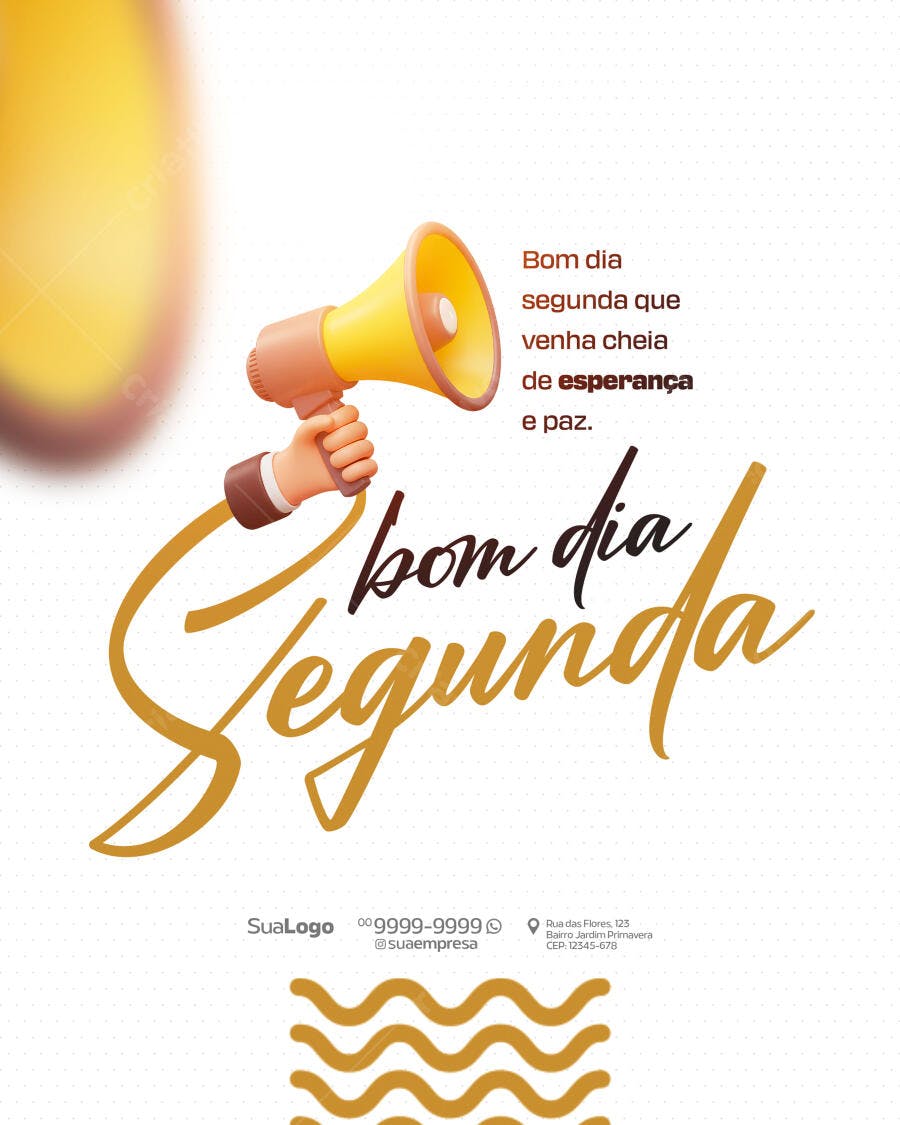 Postagem Motivacional para Redes Sociais PSD Editável