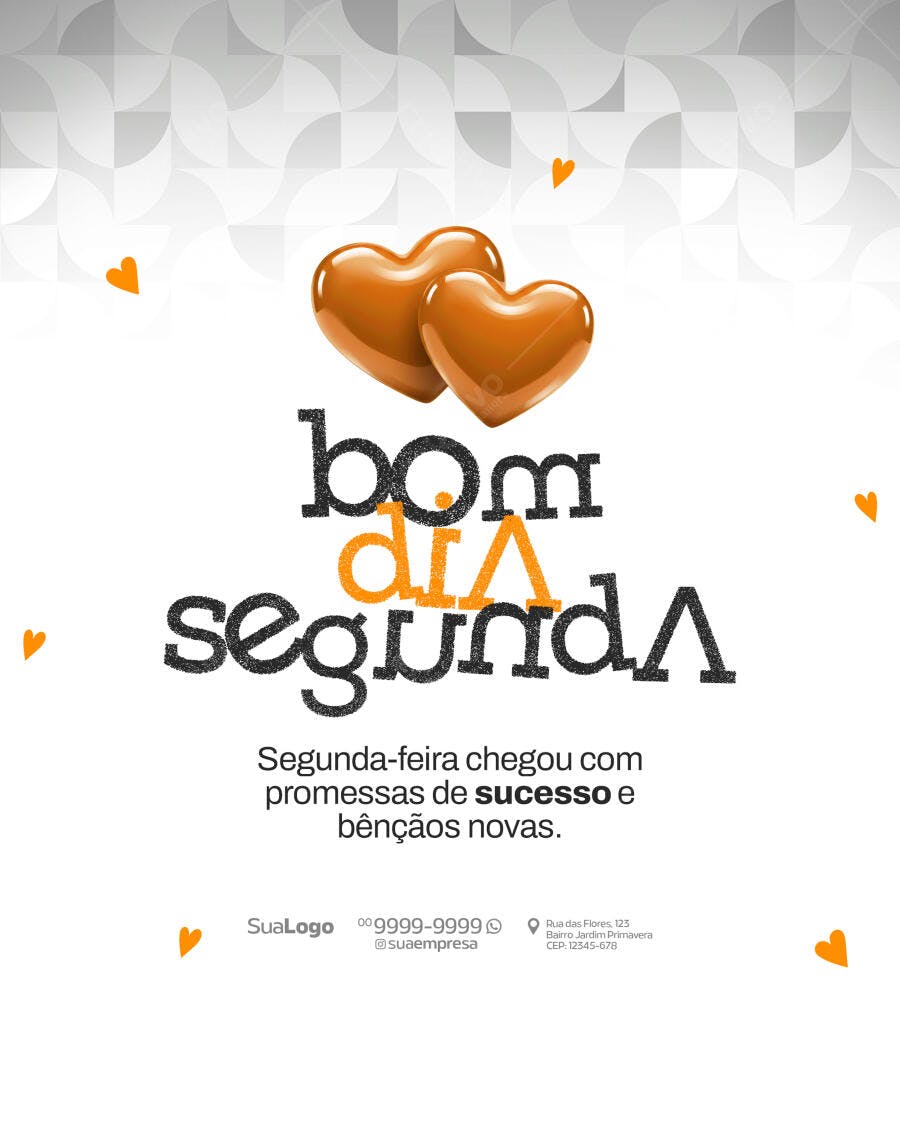 Postagem Motivacional de Boas Vindas à Semana PSD Editável