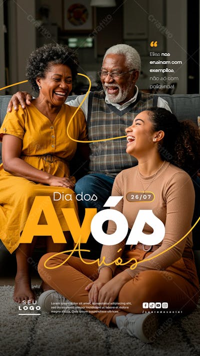 Dia dos Avós 26 de Julho Story social media psd editável (14)
