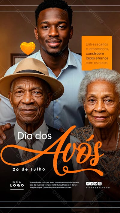 Dia dos Avós 26 de Julho Story social media psd editável (10)