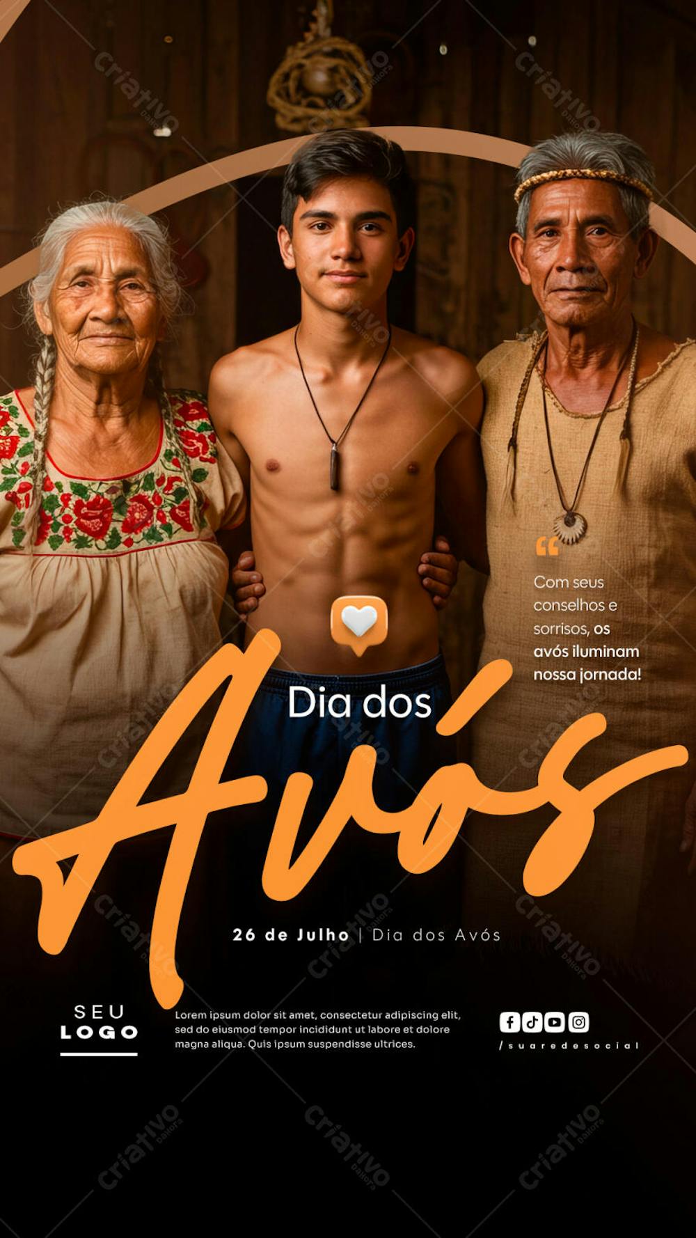 Dia dos Avós 26 de Julho Story social media psd editável (12)