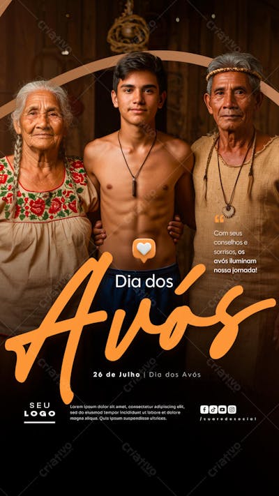 Dia dos Avós 26 de Julho Story social media psd editável (12)