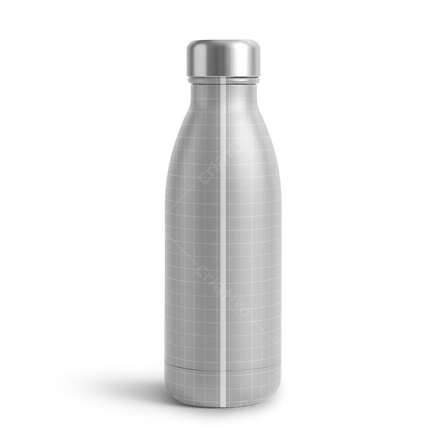 Mockup Garrafa Térmica Metálica Realista