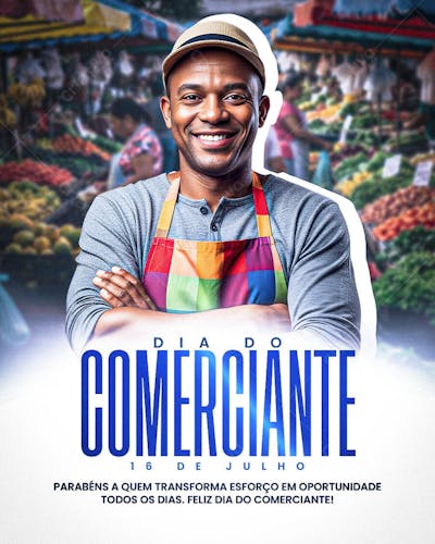 FELIZ DIA DIA DO COMERCIANTE 16 DE JULHO