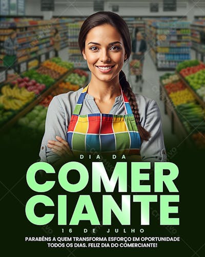 FELIZ DIA DIA DA COMERCIANTE 16 DE JULHO