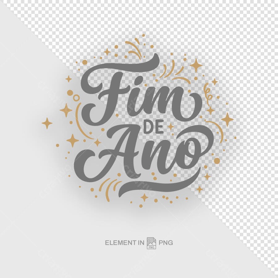 Logo Fim de Ano PSD Editável
