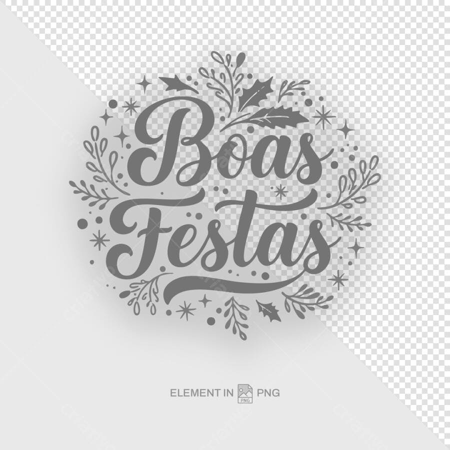 Arte para Boas Festas PSD Editável