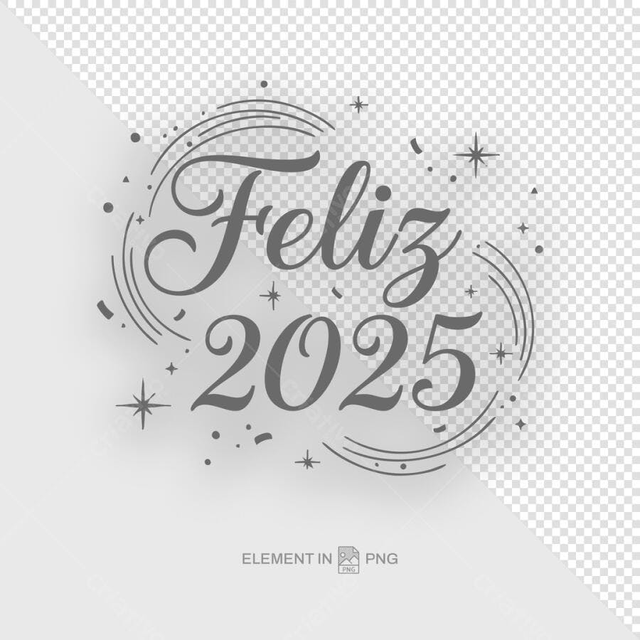 Arte Feliz 2025 PSD Editável
